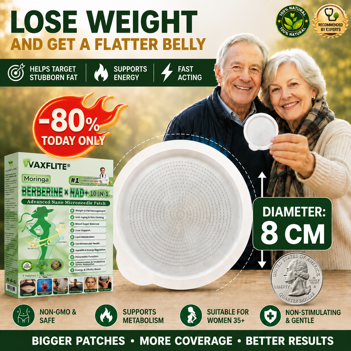 🌟VAXFLITE® 6-in-1 Nano Microneedle Patch with Moringa & Berberine
