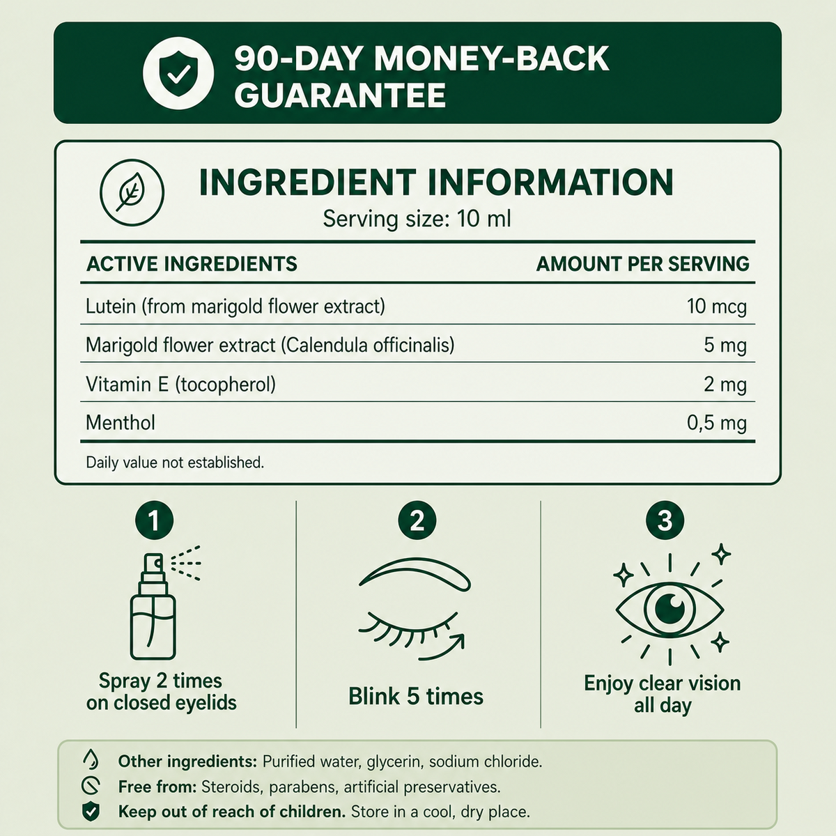 Juxek® | Spray Para el Cuidado de Tus Ojos